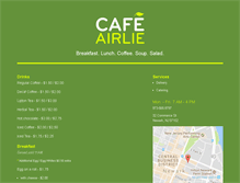Tablet Screenshot of cafeairlie.com